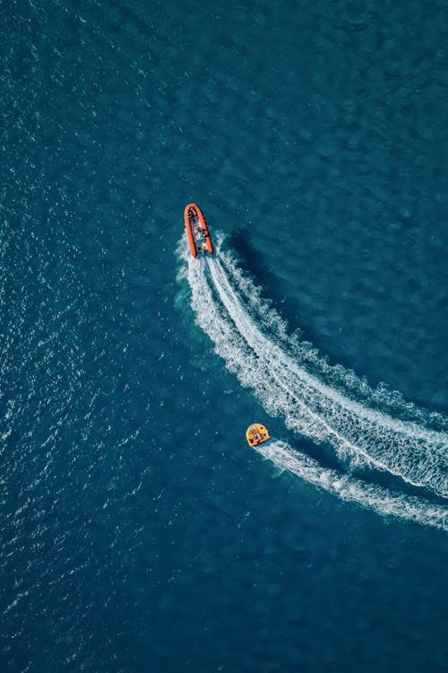 Gratis lagerfoto af båd, droneoptagelse, fjern