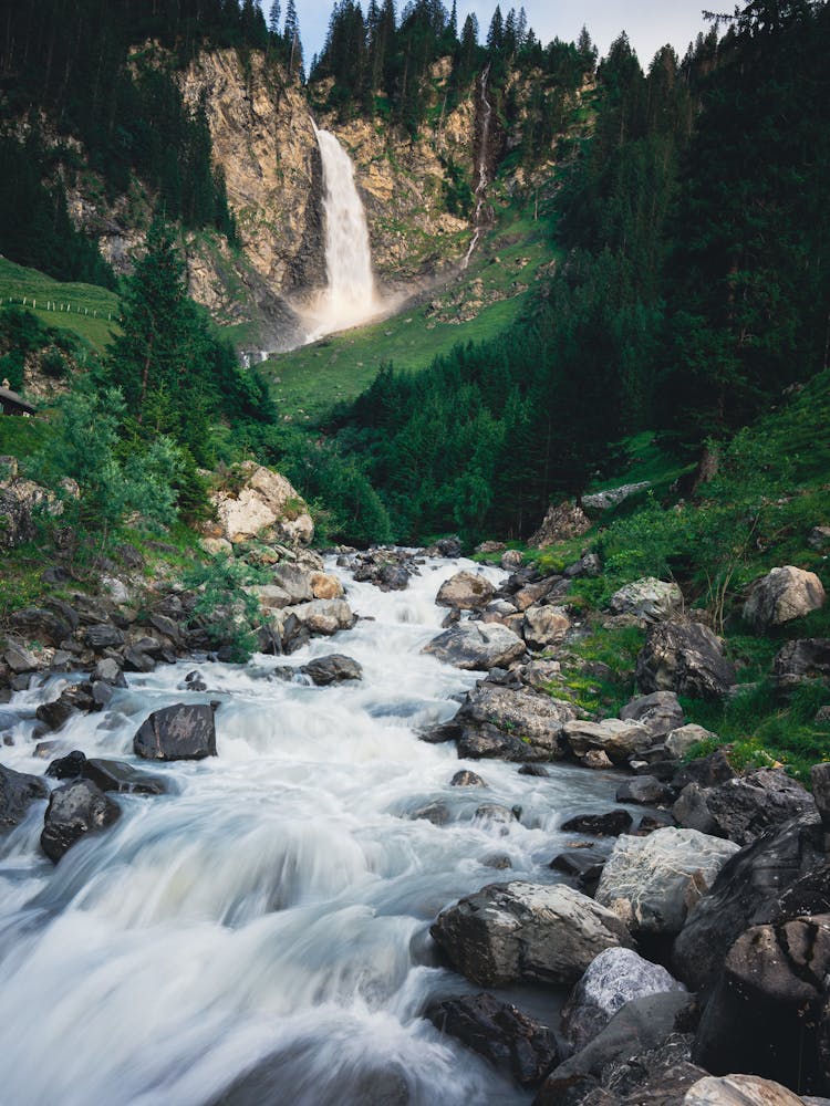 Waterfall Forest Water Stream