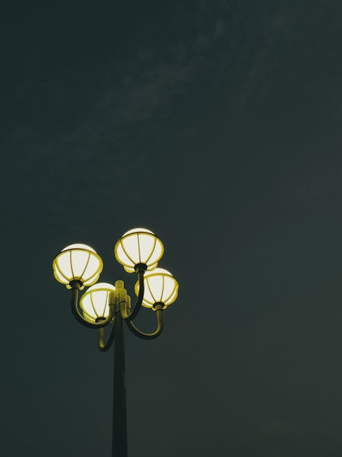 Gray Sky over a Streetlamp