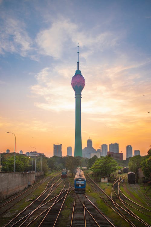 Foto stok gratis arsitektur, kaki langit, menara teratai colombo