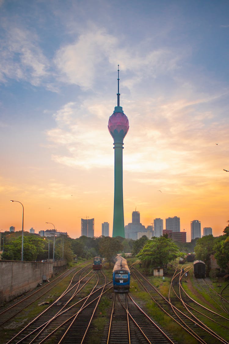 A View Of The Colombo Lotus Tower In Sri Lanka