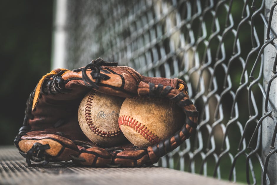 A Baseball Glove and Balls
