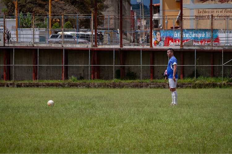 A Man On A Soccer Field