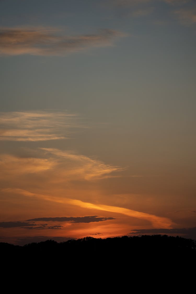 Clouds On Sky At Sunset