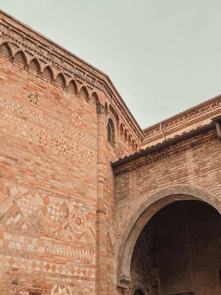 Arch And Wall Of Gothic Castle