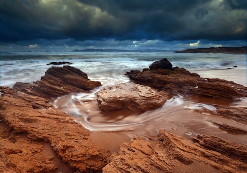 Majestic Sky above Sea and Beach