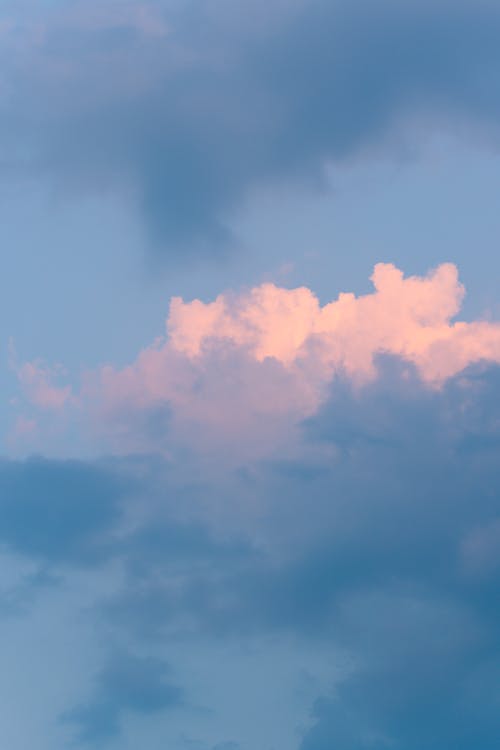 Free White Clouds and Blue Sky Stock Photo