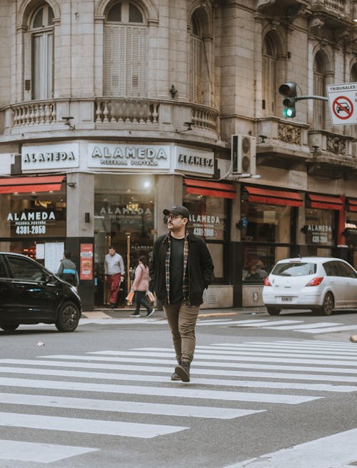 거리, 교통체계, 남자의 무료 스톡 사진