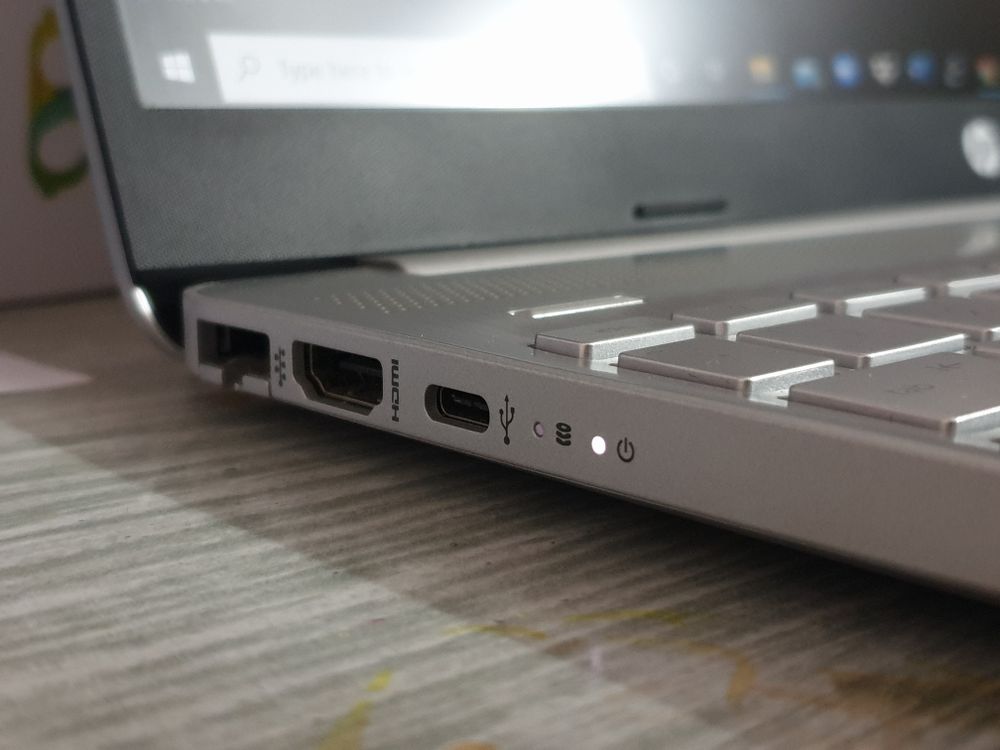 A Close-Up Shot of the Ports of a Laptop · Free Stock Photo
