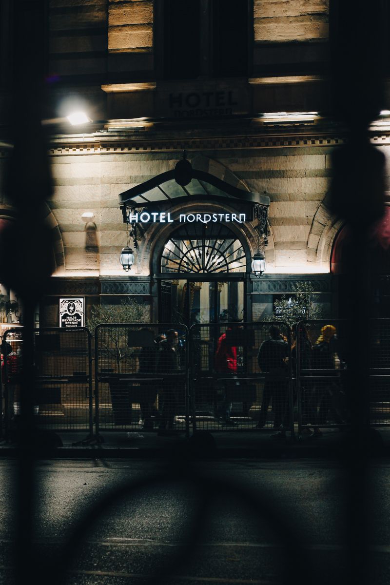 Hôtel à Galata, Istanbul, de nuit