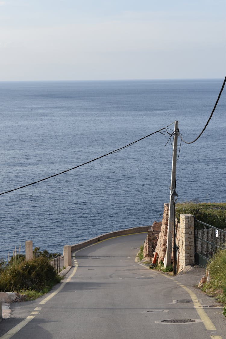 A Road With A View Of The Ocean