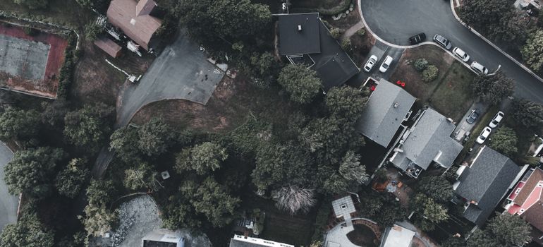 Aerial view of a growing Queen Creek neighborhood