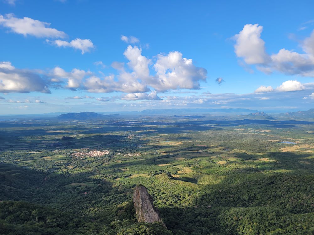 Aerial Photography of a Rural Landscape 