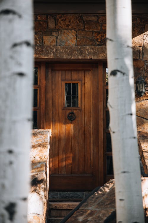 Wooden Door of a House