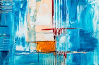 充满活力、笔触大胆的动态抽象画