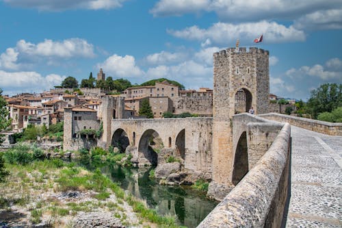 Gateway Entrance to Old Tow of Besalu in Spain