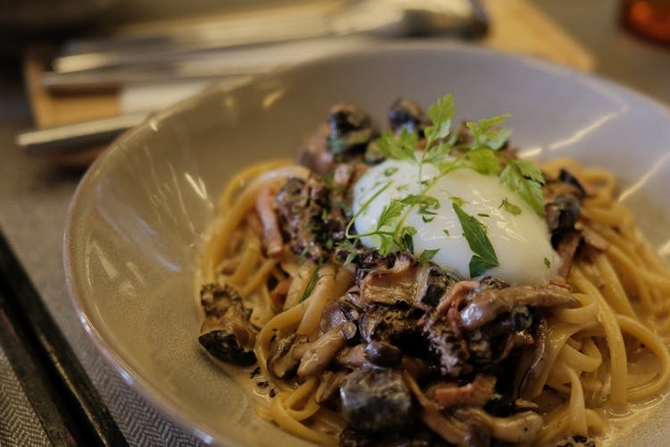 A Close-Up Shot Of A Delicious Pasta Dish