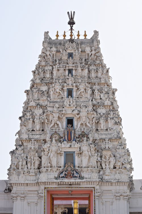 Facade of the Sri Rama Vaikunth Temple in Pushkar, India 