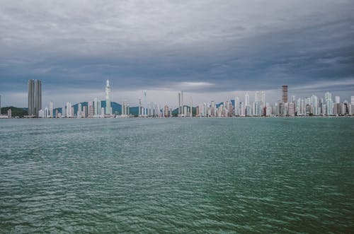 High Rise City Building Near the Sea