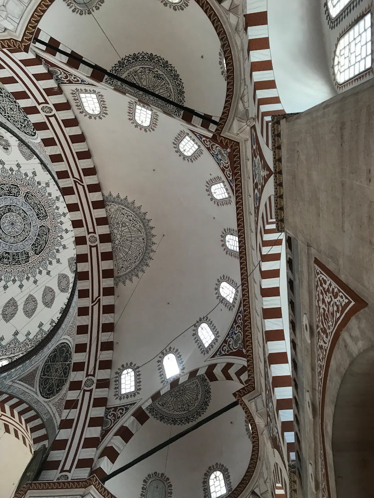 Ceiling Of The Fatih Mosque, Istanbul, Turkey 