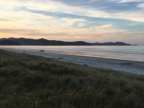 Empty Beach at Dusk