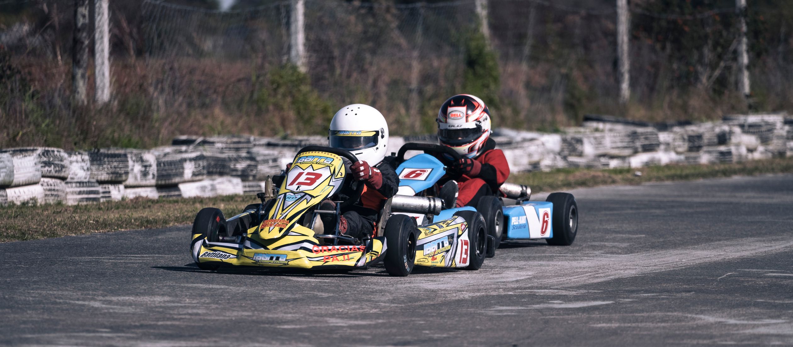 Racers Driving Their Go Karts · Free Stock Photo
