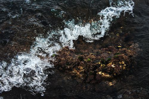 Free Captivating wave hitting a rock on Mudanya's coast, Turkey. Stock Photo