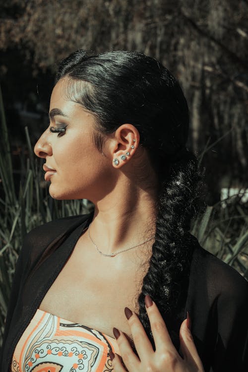 Profile of a Woman in a Braid