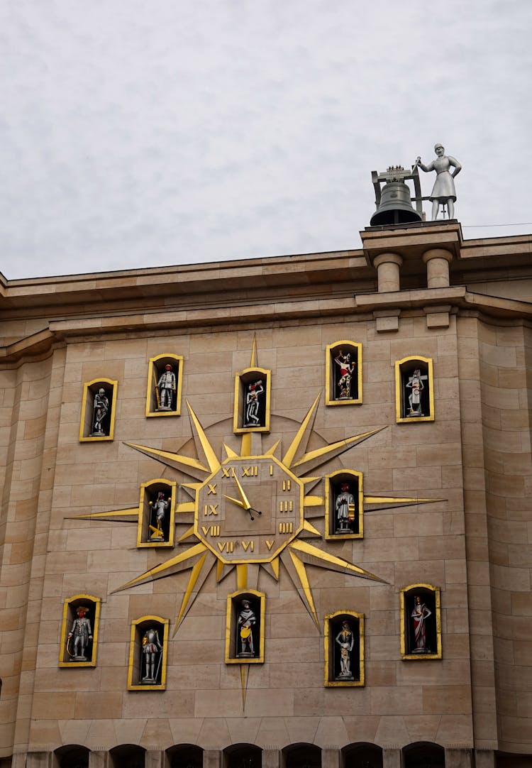 Facade Of The Mont Des Arts Building In Brussels, Belgium