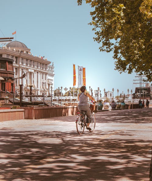 A Person Riding a Bicycle