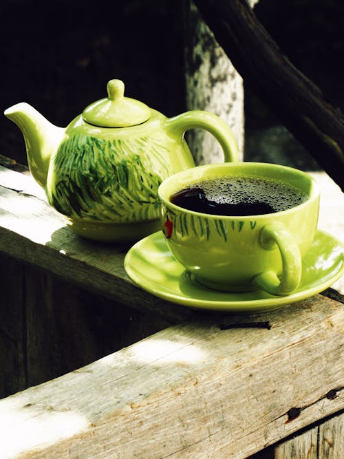 無料 お茶, カップ, ティーポットの無料の写真素材 写真素材