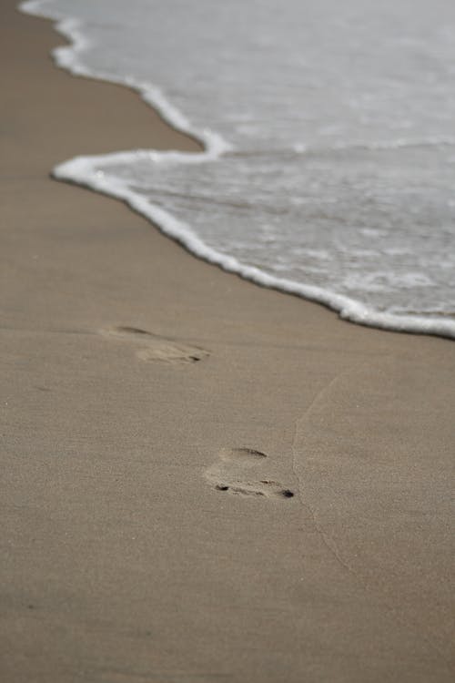 A Two Footprints on the Beach