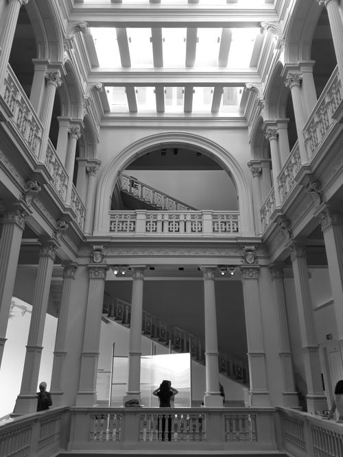 Free Stunning black and white photo of neoclassical architecture in Istanbul, Turkey. Stock Photo