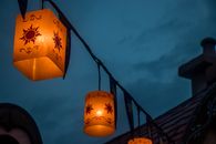 Worm's Eye View Photo of Candle Lantern