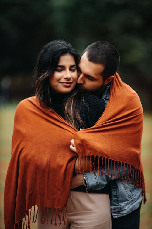 Portrait of a Couple Embracing