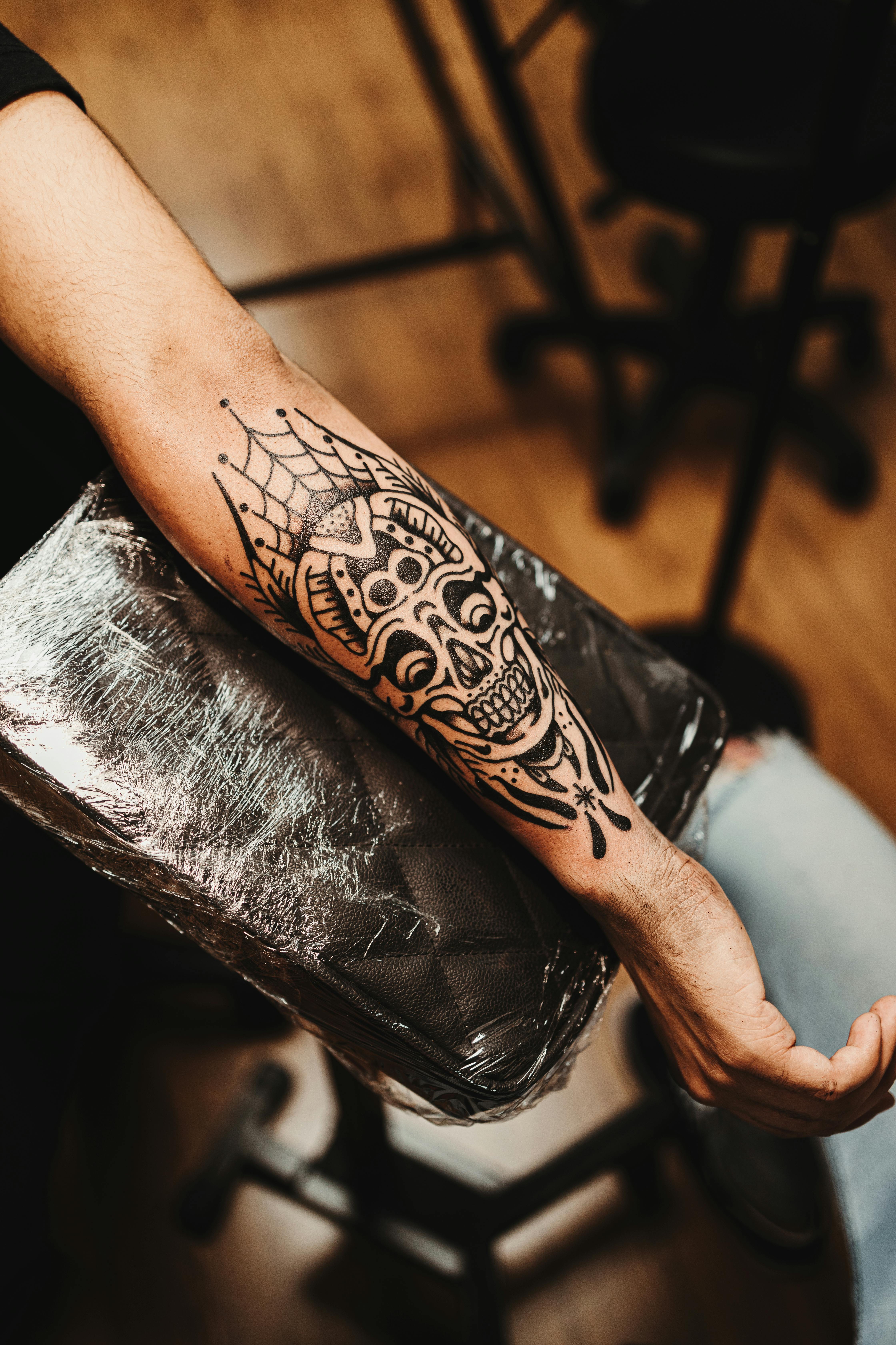 Snake and skull fore arm tattoo by EG-TheFreak on DeviantArt