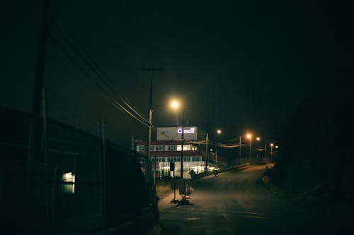 คลังภาพถ่ายฟรี ของ ตอนเย็น, ถนน, มืด