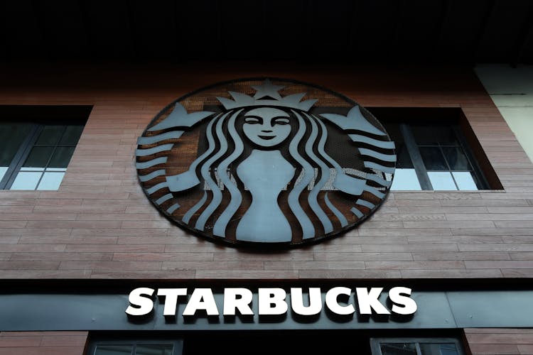 Starbucks Logo At The Exterior Of A Building