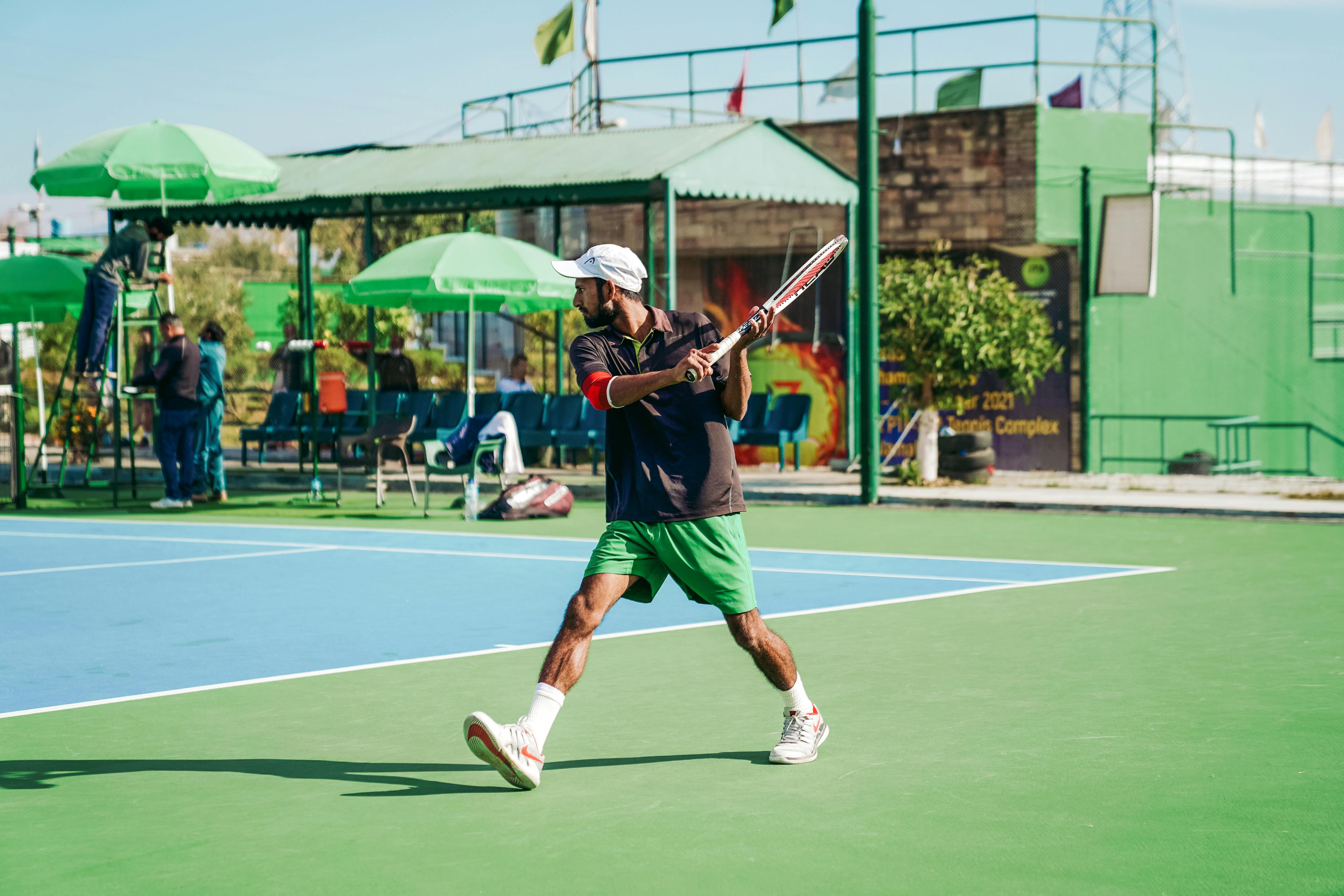 Man Playing Tennis
