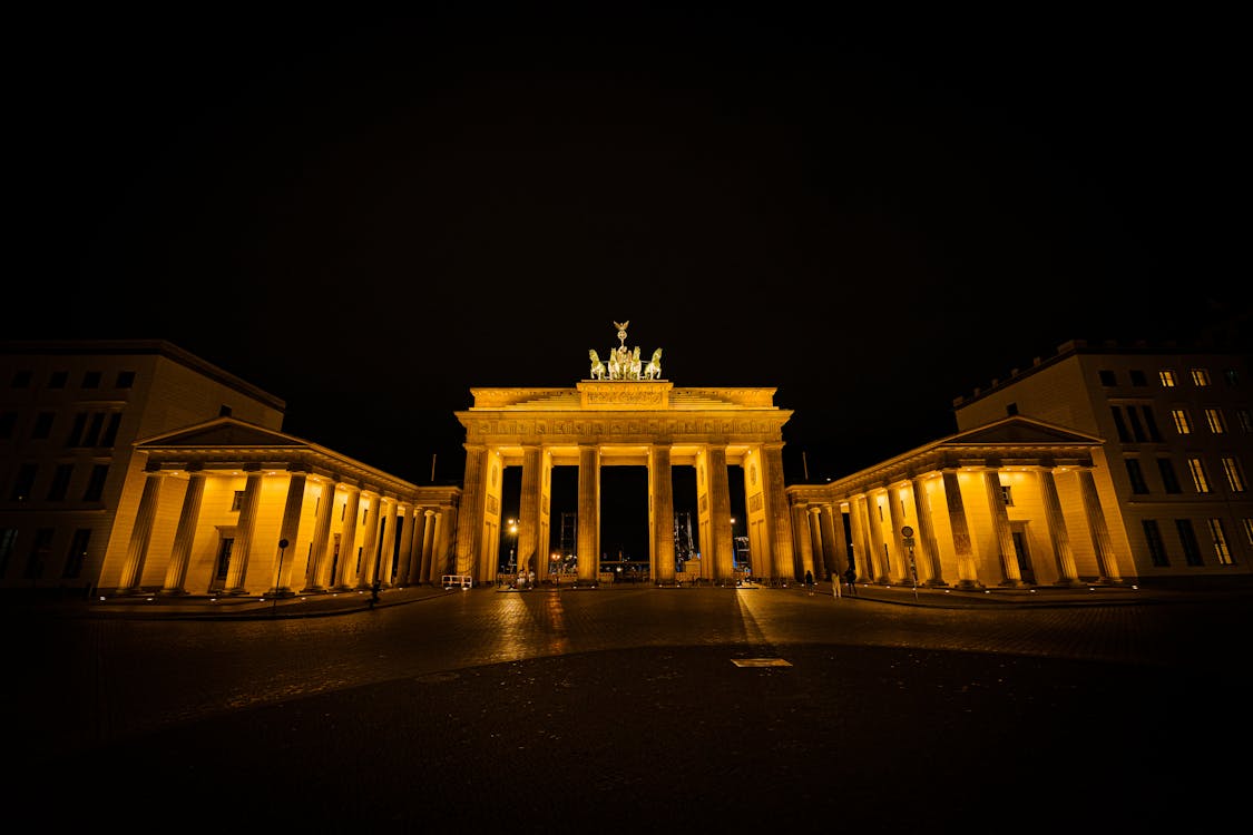 Free stock photo of berlin, brandenburg gate, light Stock Photo