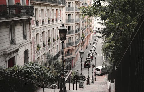Бесплатное стоковое фото с лестница, монмартр, париж