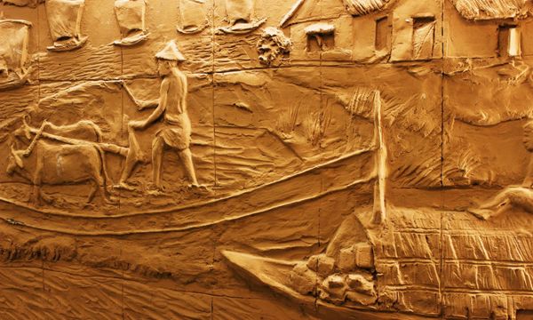 Lime-plaster sheen