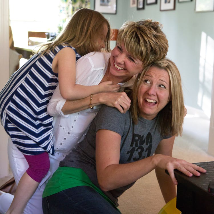 Family Laughing Together