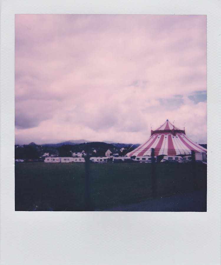 Polaroid Photo Of A Circus Tent