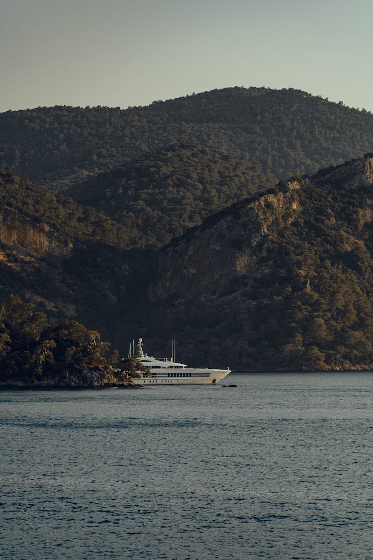 Ferry On Lake