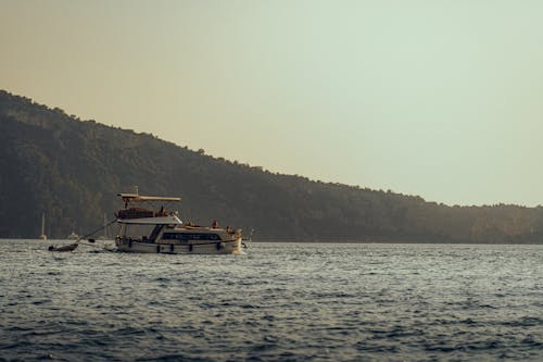 Motorboat Cruising on Sea