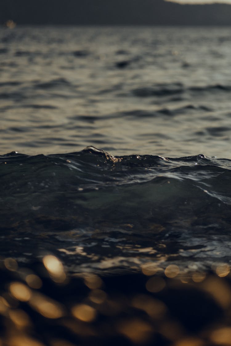 Close-Up Photo Of A Sea Waves Water Texture