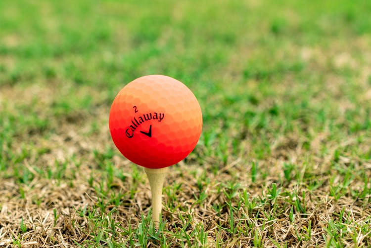 Orange Golf Ball 