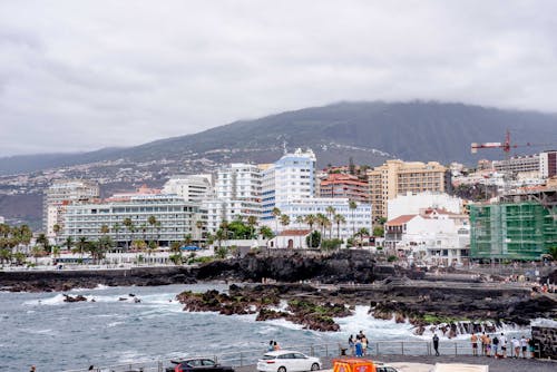 คลังภาพถ่ายฟรี ของ puerto de la cruz, ชายหาด, ทะเล