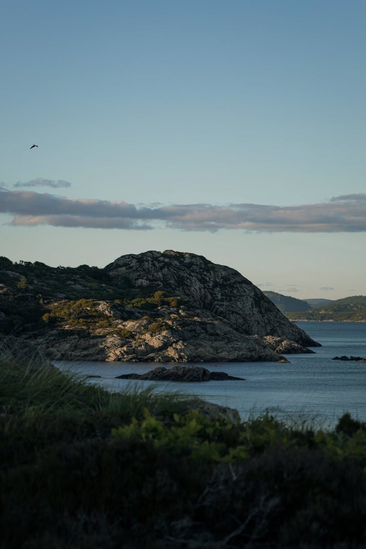 Scandinavian Landscape With Rocky Beach And Ocean